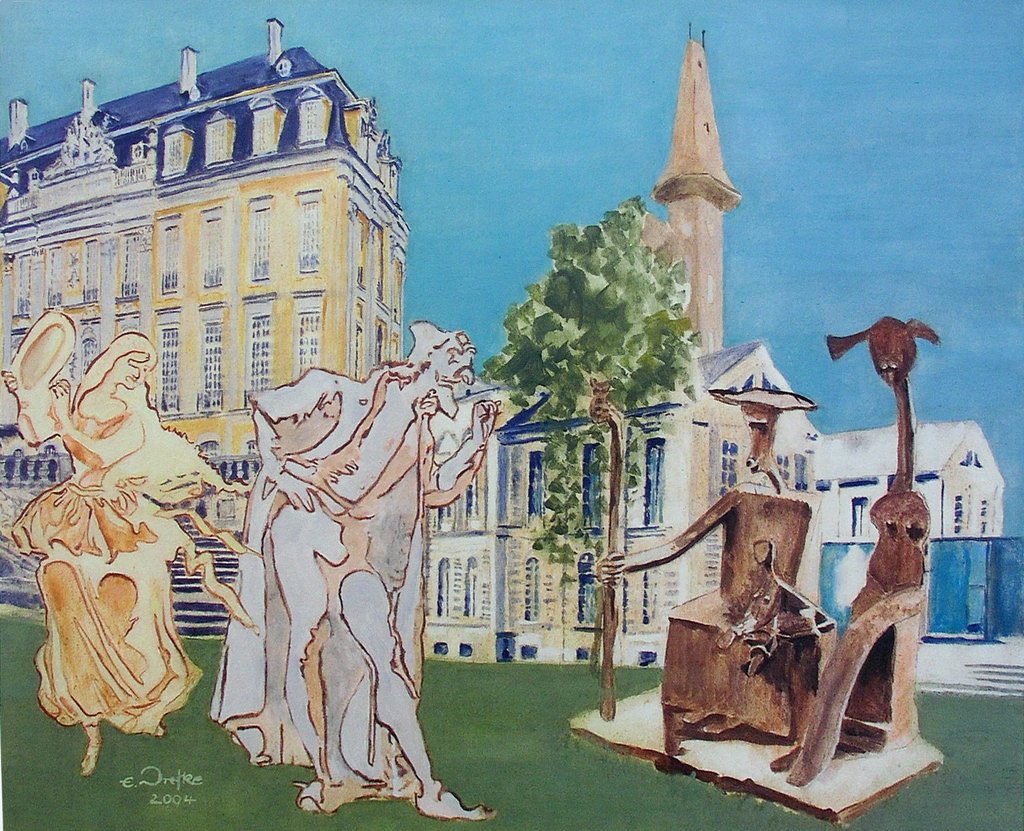 Max-Ernst-Stadt-Brühl, ÖlaLw, 50x60 cm, 2004