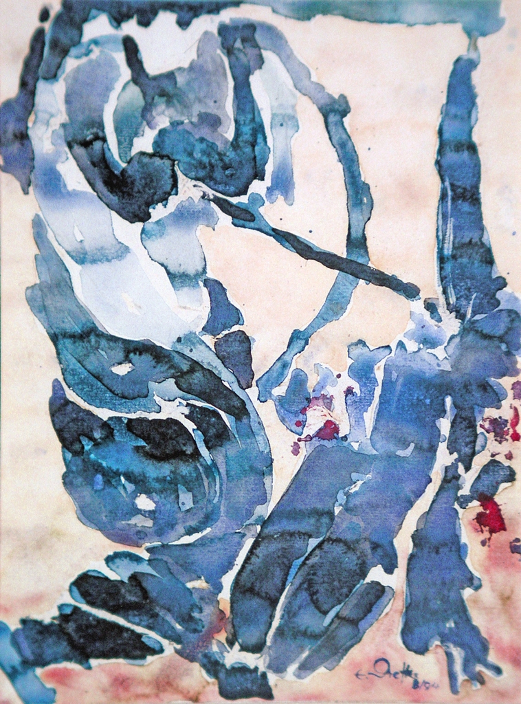 14-achill-und-penthesilea-blau-aquarell-31x23-cm-1994