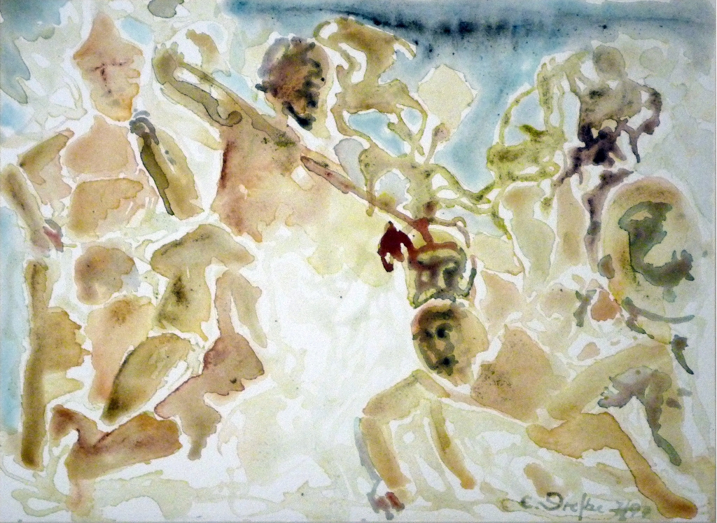 31b-kampf-aquarell-27x37-cm-1997