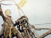 Störtebeker-Illustration, Piratenschiff am Morgen, Aquarell, 2006