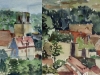 1960-stuttgart-muehlhausen-aquarell-2teile