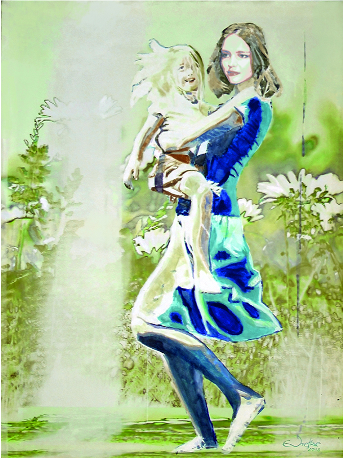 Mutter und Kind, 100x75 cm, 2013
