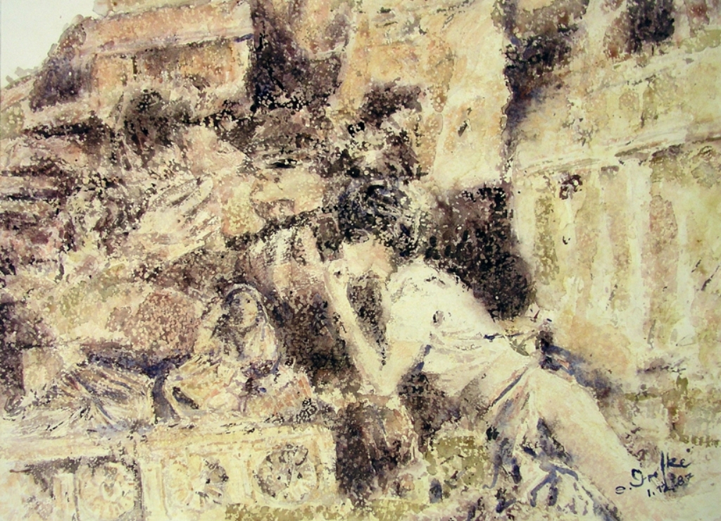 tusculanen-04-sottofacciate-aquarell-40x55-2-cm-12-1987