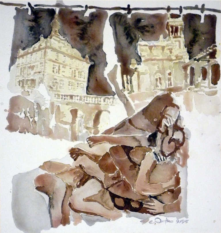 ville-1-kendenich-burg-kendenich-und-bahnhof-kierberg-aquarell-40x38-cm-7-1995